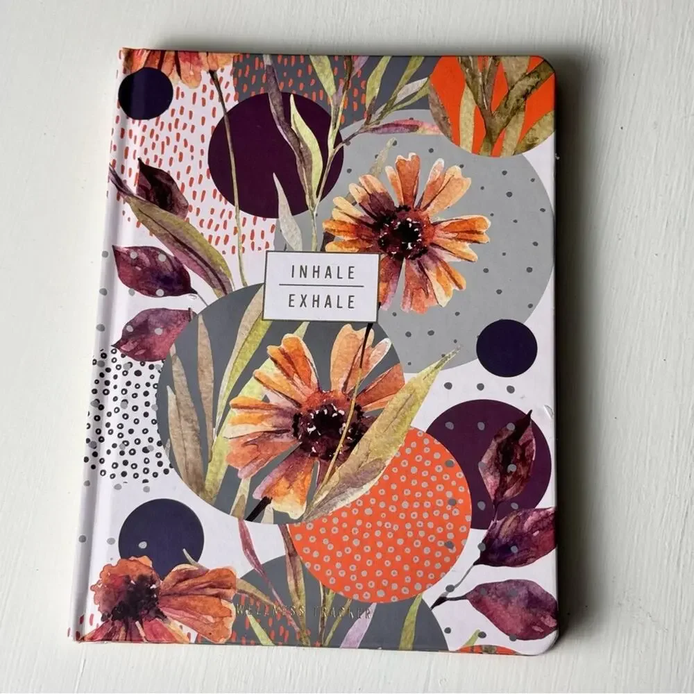 Inhale & Exhale Wellness Guided 96 Lined Pages Book